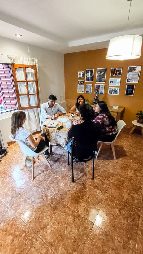 Terapeuta en sesión